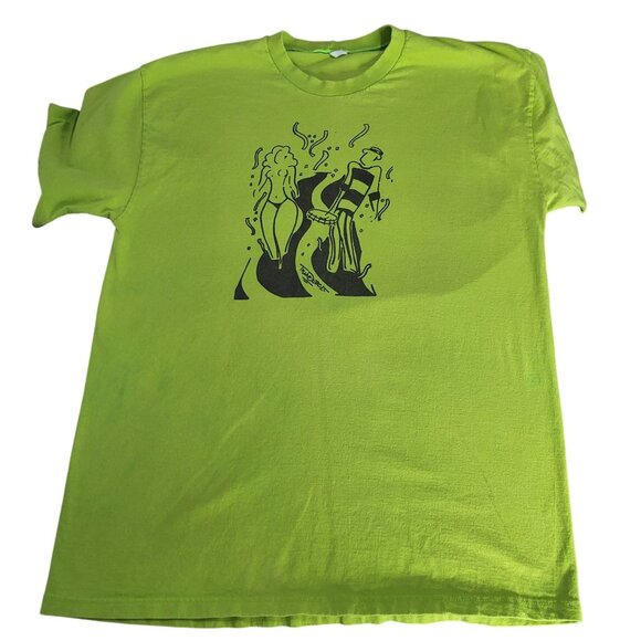 Unbranded Other - VTG 2003 y2K RIO CARNAVAL Brazil Nuts T Shirt Green Souvenir Travel Graphic T